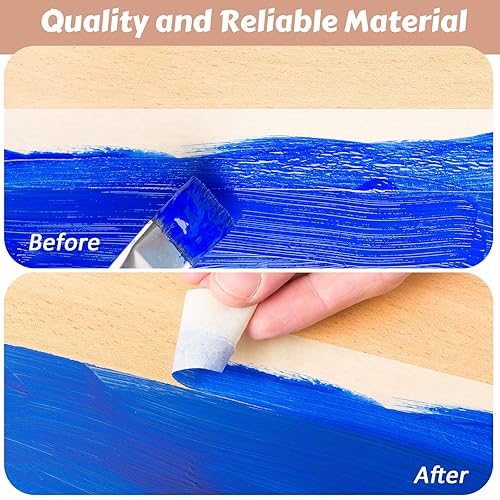 Miniatura 6 de Cinta adhesiva de uso general, 55 yardas, cinta de pintura para pintar en casa, oficina, escuela, papelería, manualidades, uso básico (72 rollos, 1