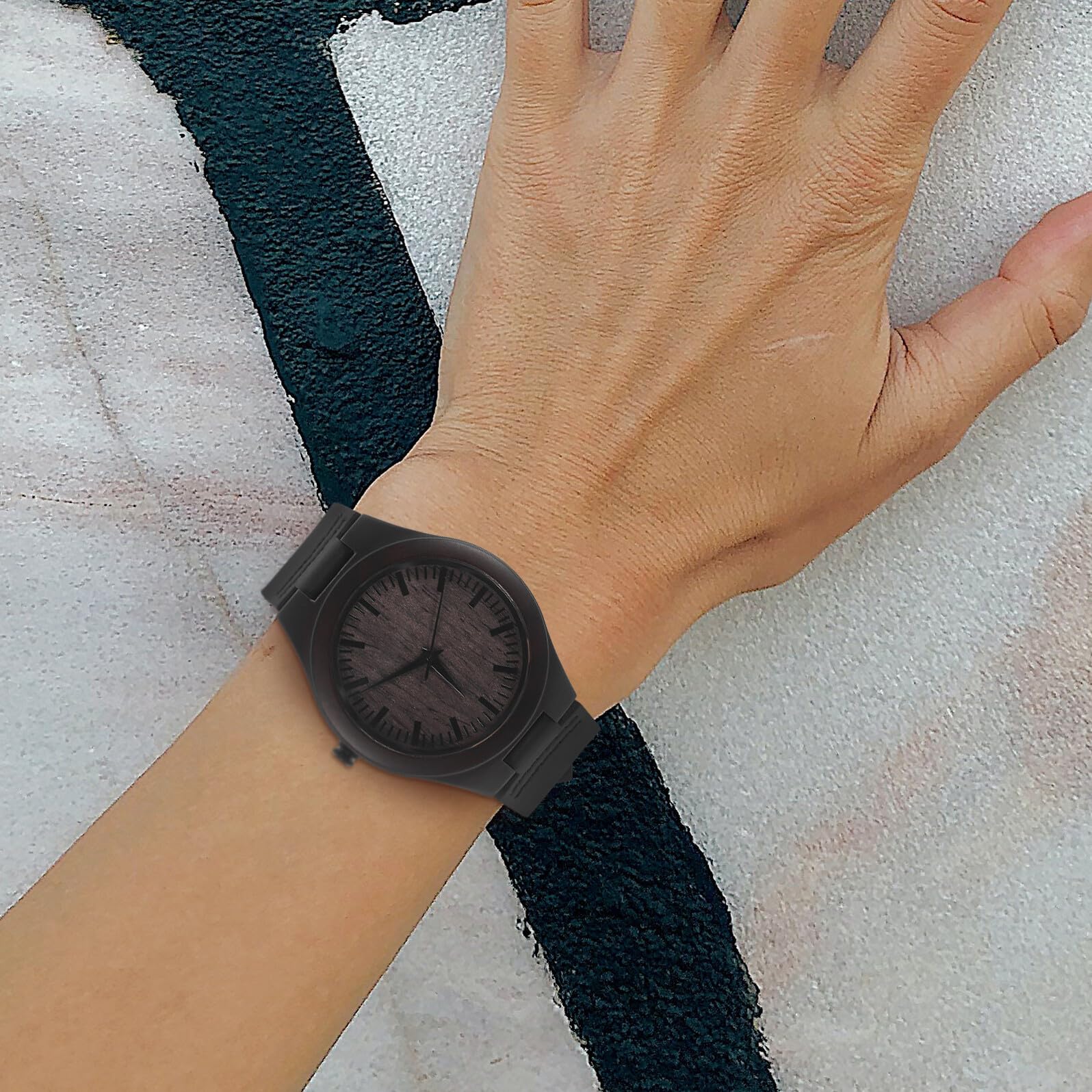 Ipetboom Reloj de Pulsera de Madera para Hombre de Cuarzo, Café | Acero Inoxidable, 1 Pieza, Diseño Retro Clásico, Ligero y Cómodo para Uso Diario