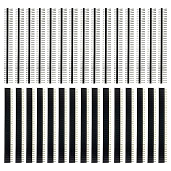 Scriptronics 40 Pin 2.54mm Male and Female Pin Headers/Berg Strips for Arduino (Pack of 15)