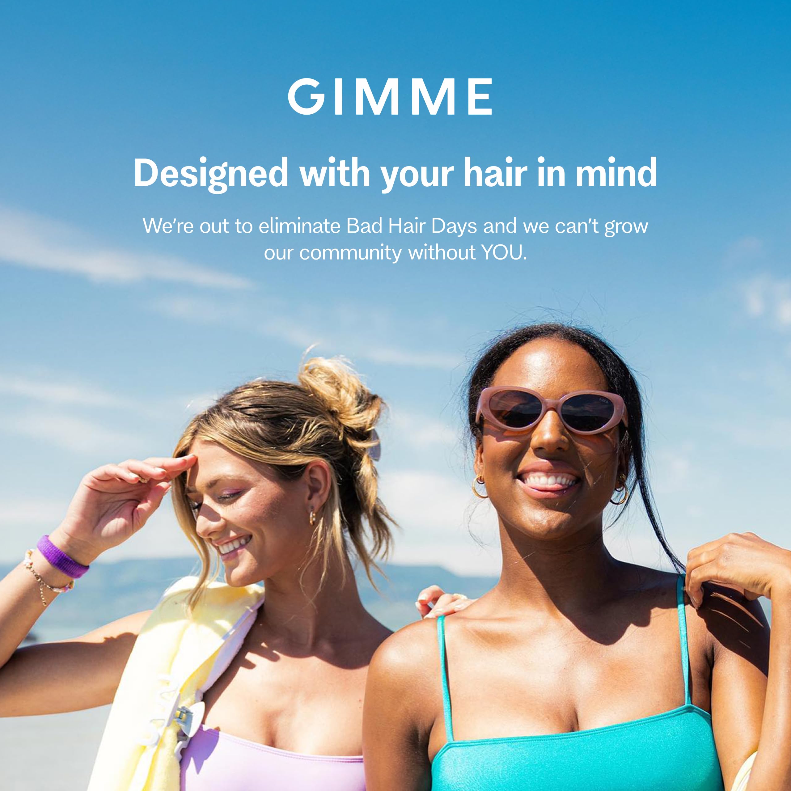 Gimme Beauty - Pinzas gruesas para el cabello, diseño duradero y antideslizante para cabello rizado y texturizado, hechas de plástico reciclado fuerte y resistente a la rotura, color negro y tortuga