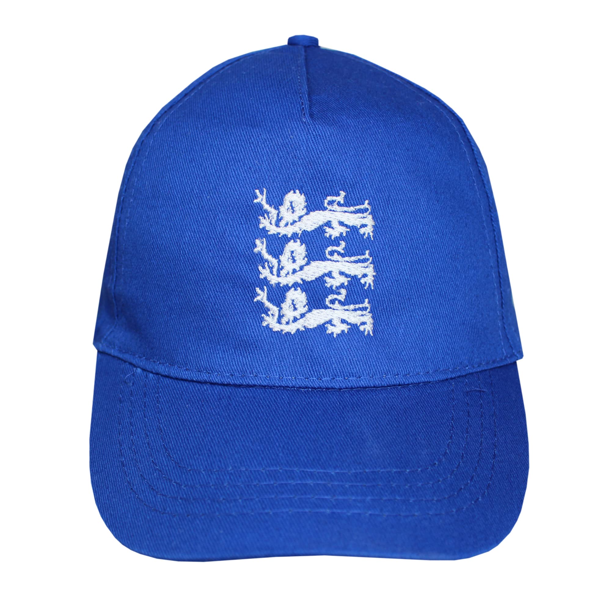 TeddyTs Children's Royal Blue England Three Lions Design Adjustable Baseball Cap (5-10 Years), One Size