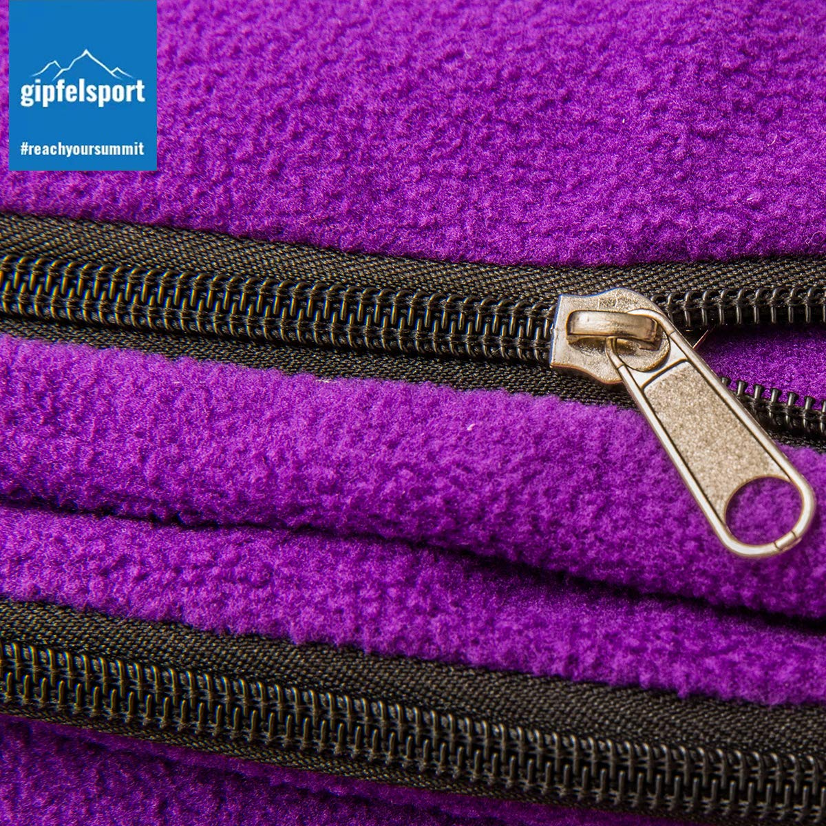 gipfelsport Microfibre sleeping bag, purple, Adult - Image 4