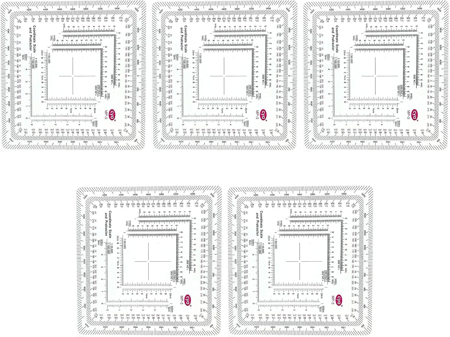 New and Improved Version Military Style MGRS/UTM Coordinate Grid Reader, and Protractor,Coordinate Scale Map Reading and Land Navigation Topographical Map Scale