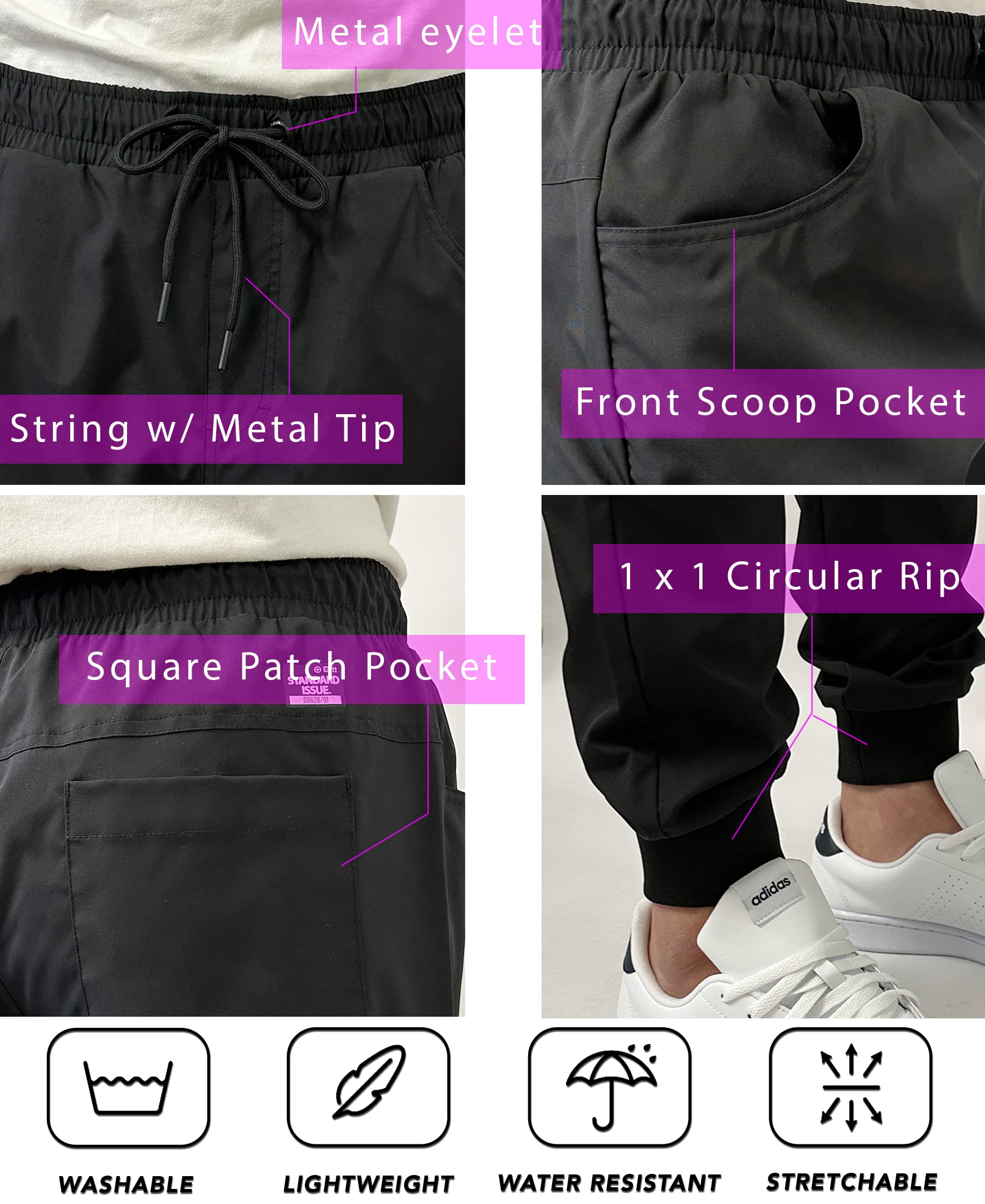 Southpole Basic Tech Woven Pants - Nieformalne spodnie Mężczyźni