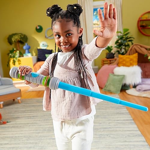 Miniatura 8 de Star Wars Young Jedi Adventures, Nubs - Sable de luz extensible azul, juguetes preescolares para niños y niñas de 3 años
