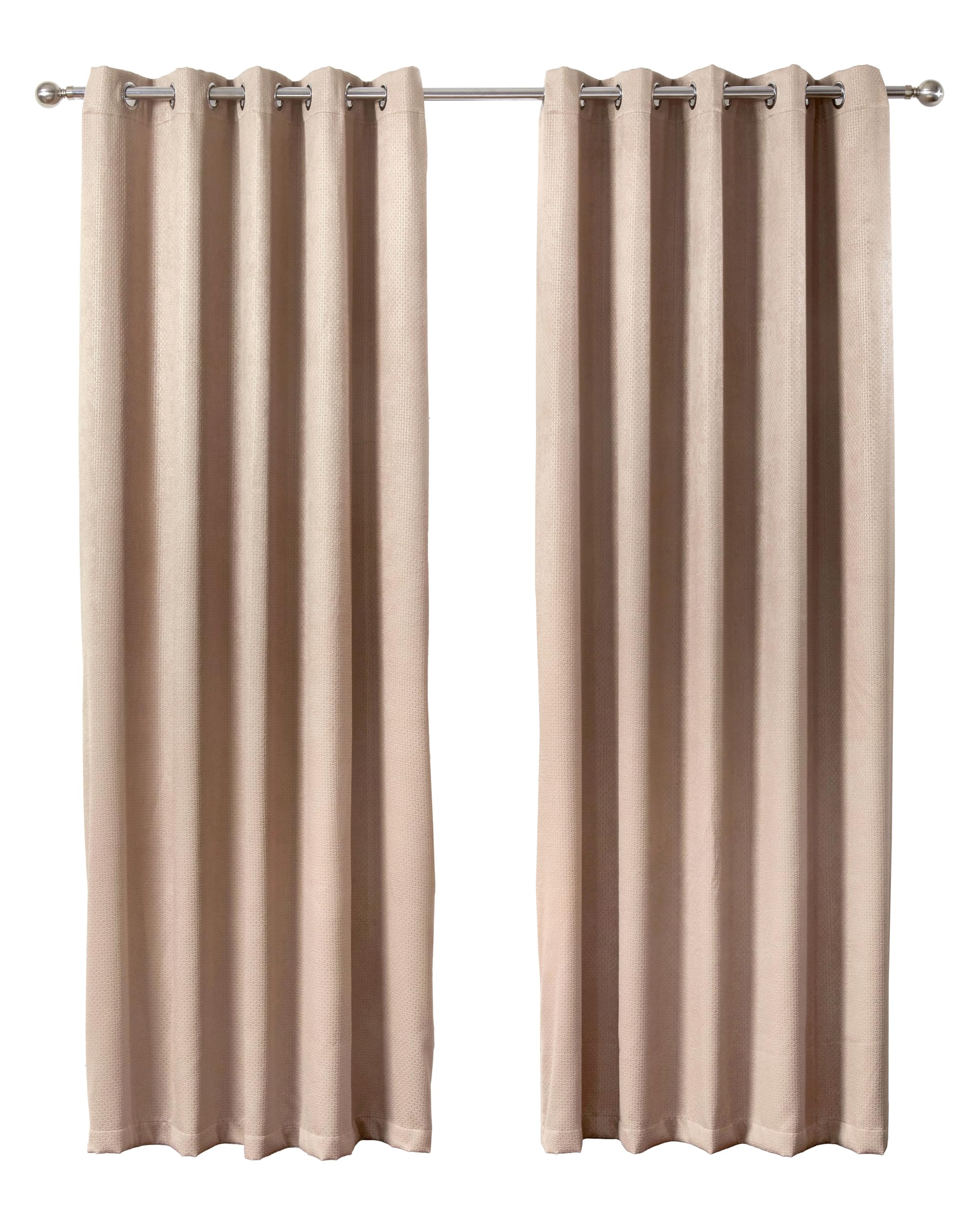 Emma Barclay  Cream Thermal Blackout Curtains Eyelet Ambiance in Size 46x54 Inch, Sports Direct