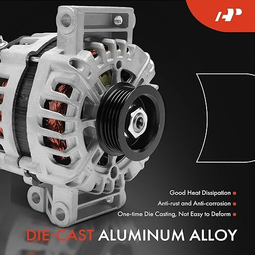 Miniatura 5 de A-Premium Alternador compatible con Chevrolet Malibu 2008-2012 2.4L, cobalto 2008-2010 y Pontiac G5 2008-2010 y Saturn Aura 2008-2009, Sky