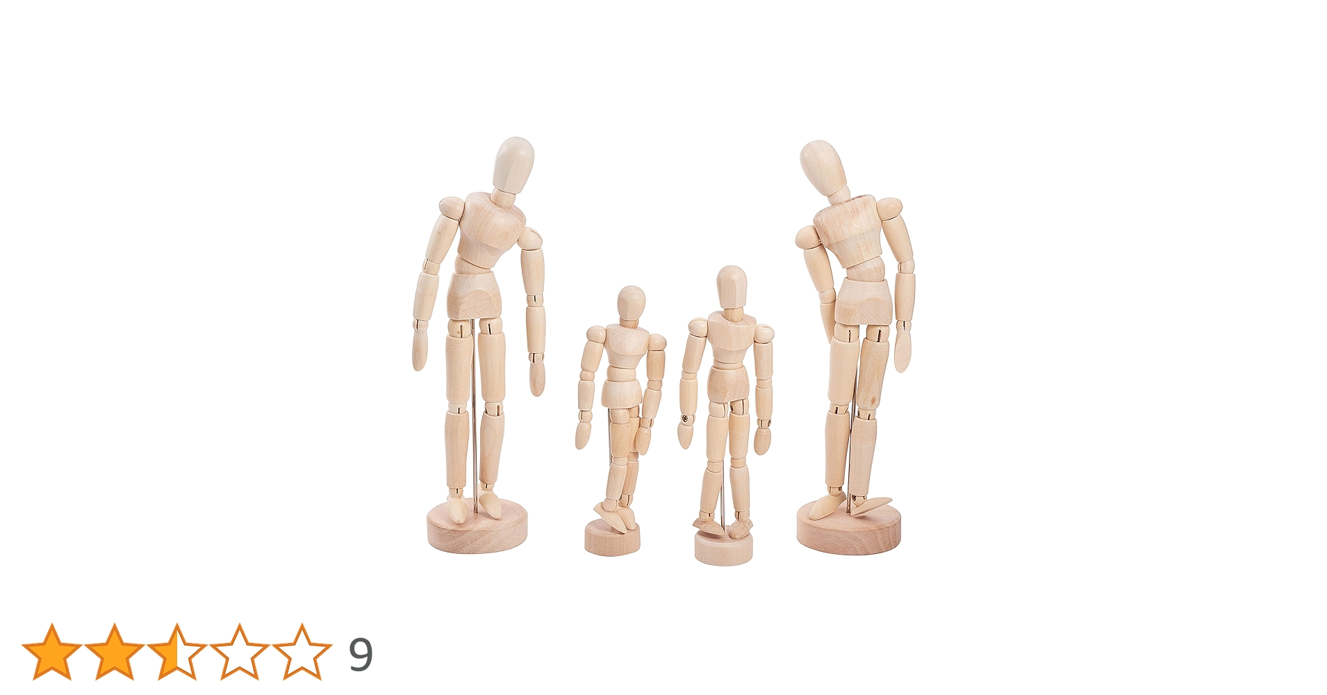 CAM wooden 12A 33cm デッサン用(男性)木製マネキン CAM wooden 12A 33cm デッサン用(男性)木製マネキン