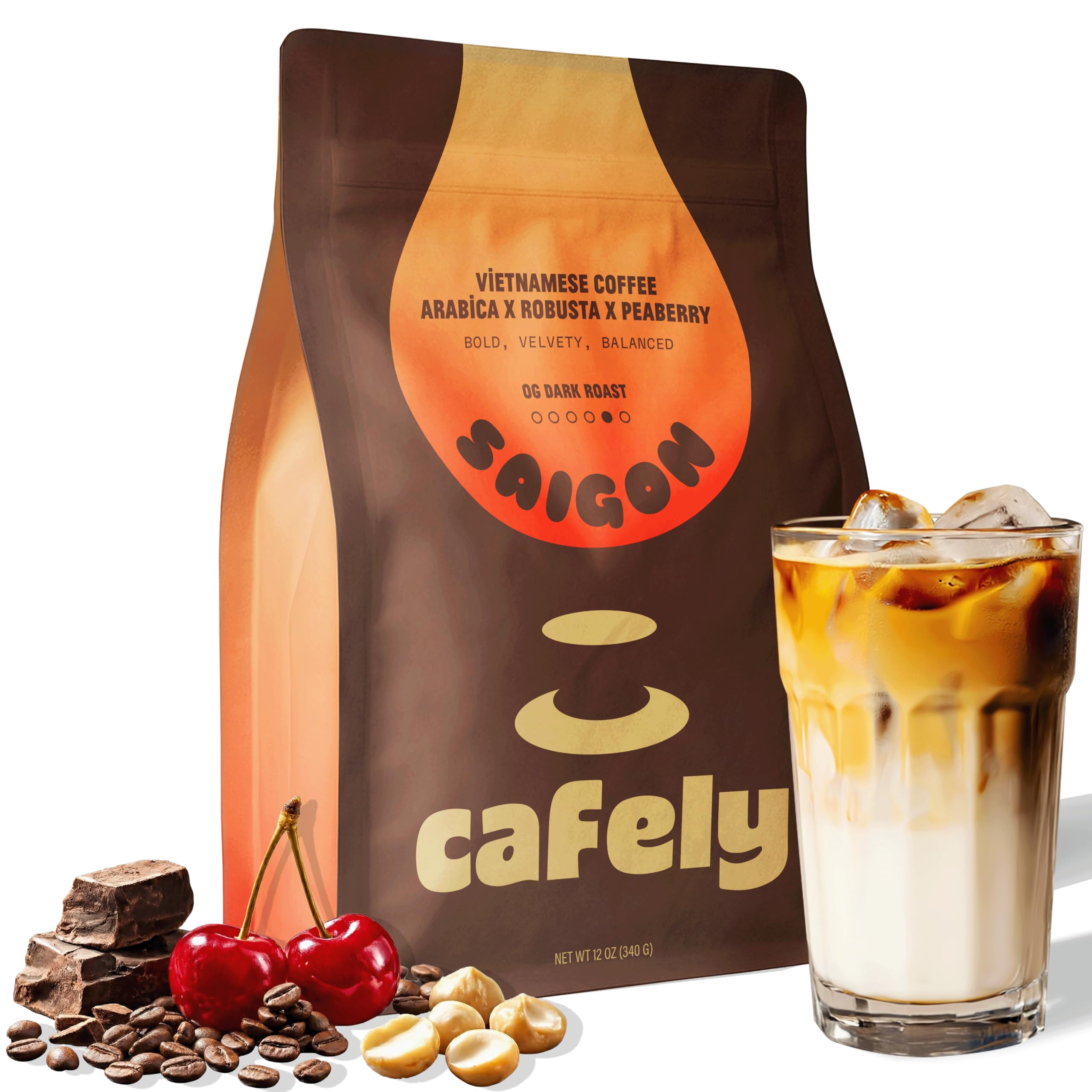 Amazon.com : Cafely SaiGon OG - Robusta & Arabica Blend Whole Bean