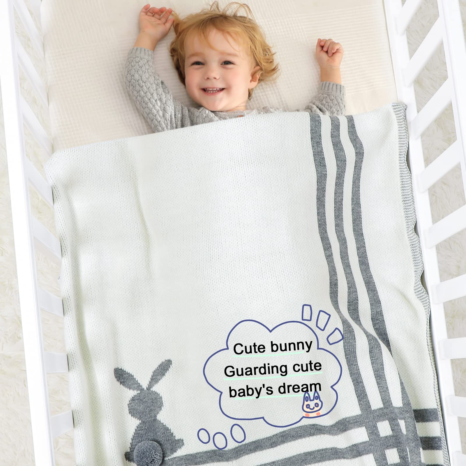 Produktbild von PaLulli® 2in1 Babynest Mit Babydecke Aus 100% Musselin Baumwolle