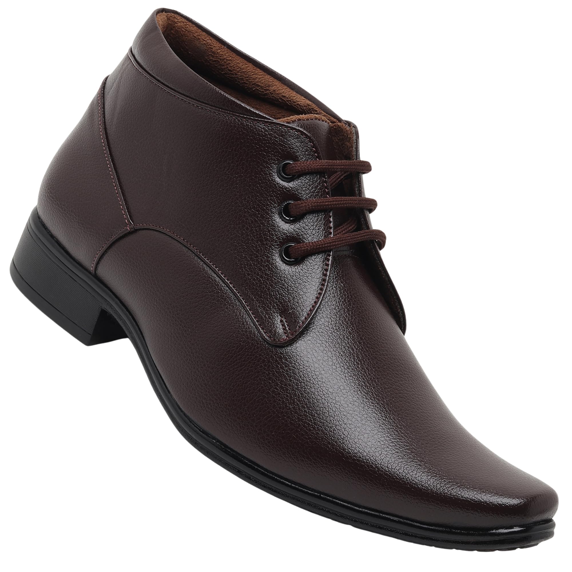 Zixer Artificial Leather Mens Formal Shoes || Office High Top Formal Shoes Men || Cozy Black Formal Shoes for Men Ankle Bike Riding Chelsea Boots for Men (Brown) (B0DCPCYBFN) Amazon Price History, Amazon Price Tracker