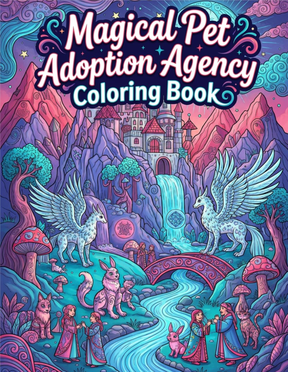 Magical Pet Adoption Agency Coloring Book