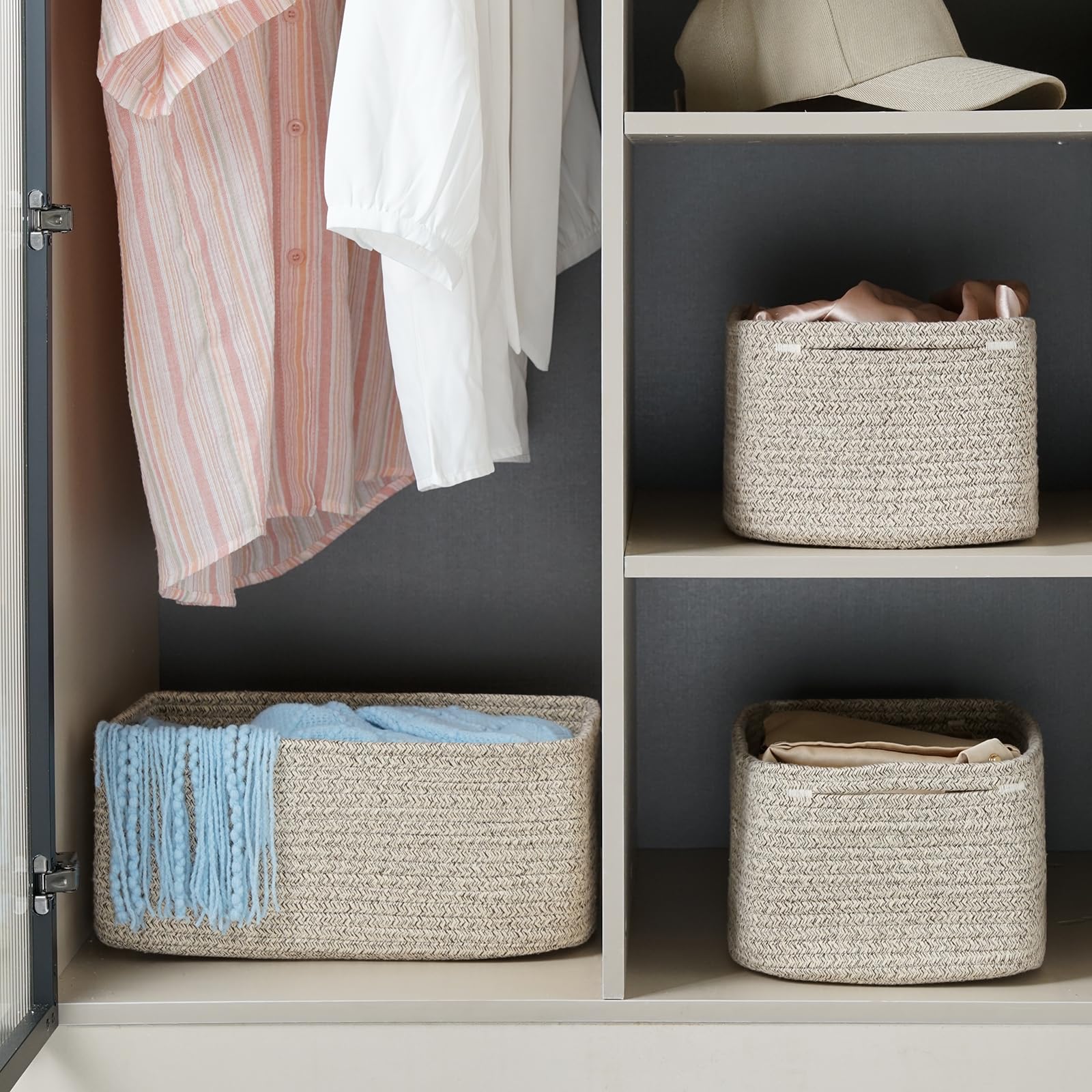 Paniers de rangement pour l'organisation de la maison