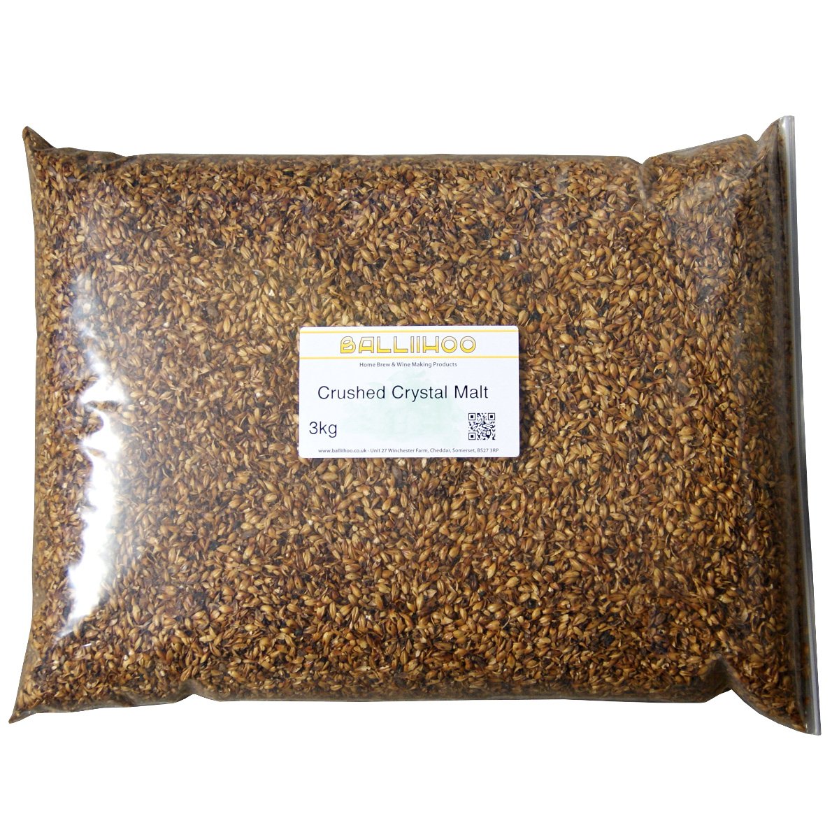Balliihoo Homebrew Grain Balliihoo 3Kg Pack Of Crushed Crystal Malt
