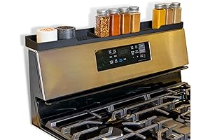 TEO Black 30" Silicone Stovetop Spice Rack