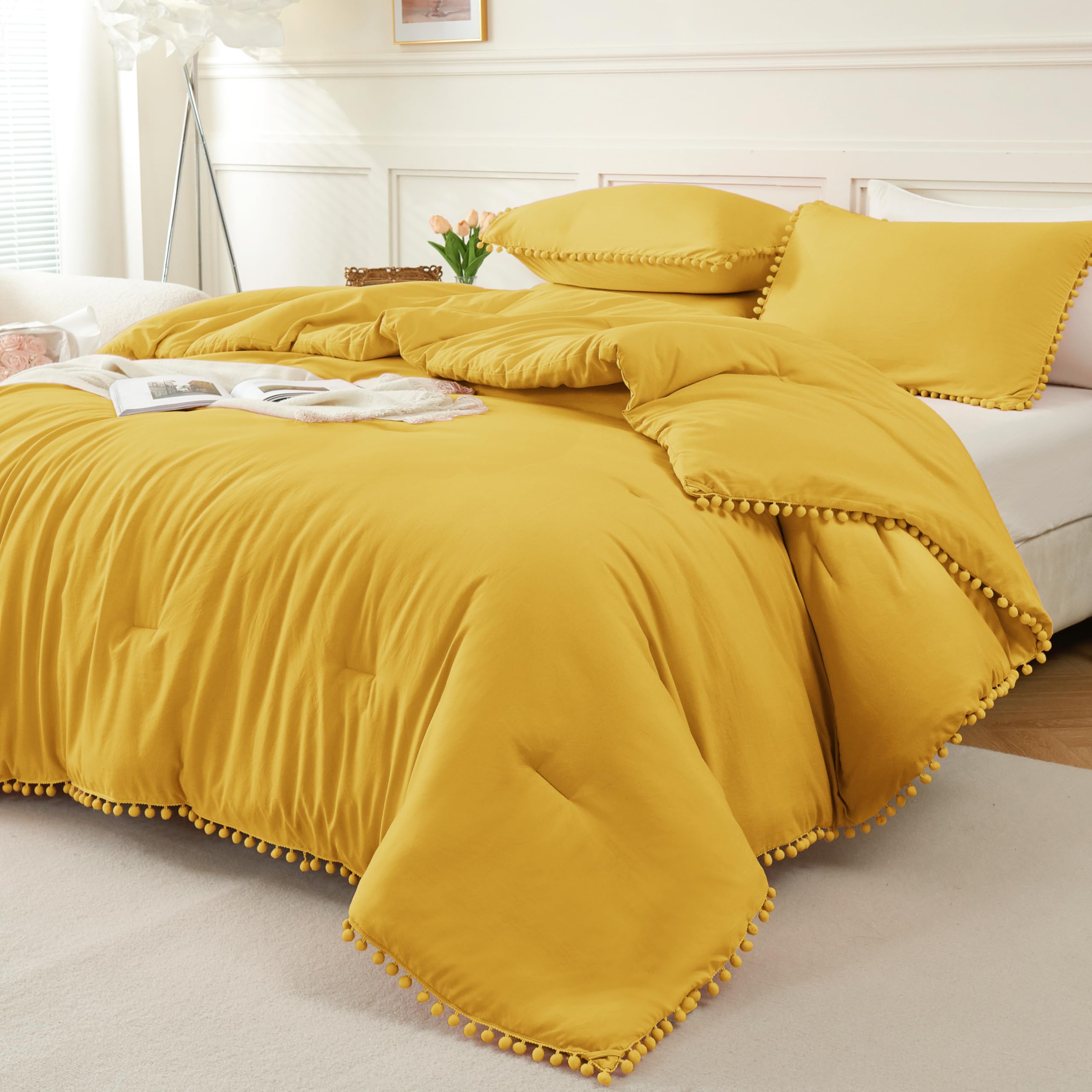 Litanika Set di biancheria da letto matrimoniale, 3 pezzi, in stile