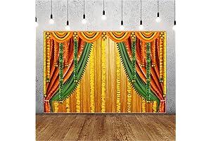 Lofaris Diwali Wedding Indian Traditional Marigold Photography Backdrop Decoration 5x3 ft