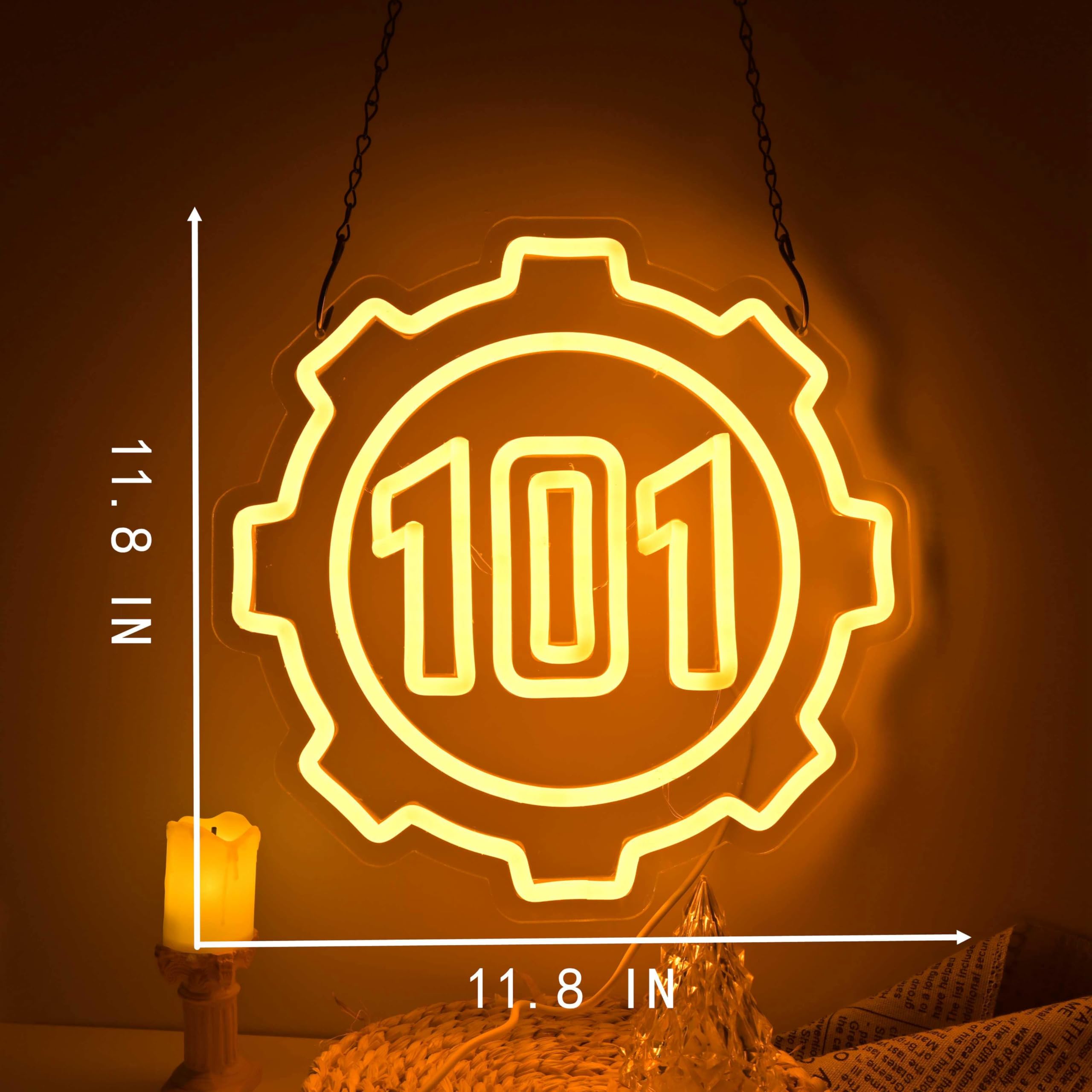 Plaque Murale En Bois Fallout 3 – Porte Vault 101 – Inspiré Jeu Vidéo Bethesda