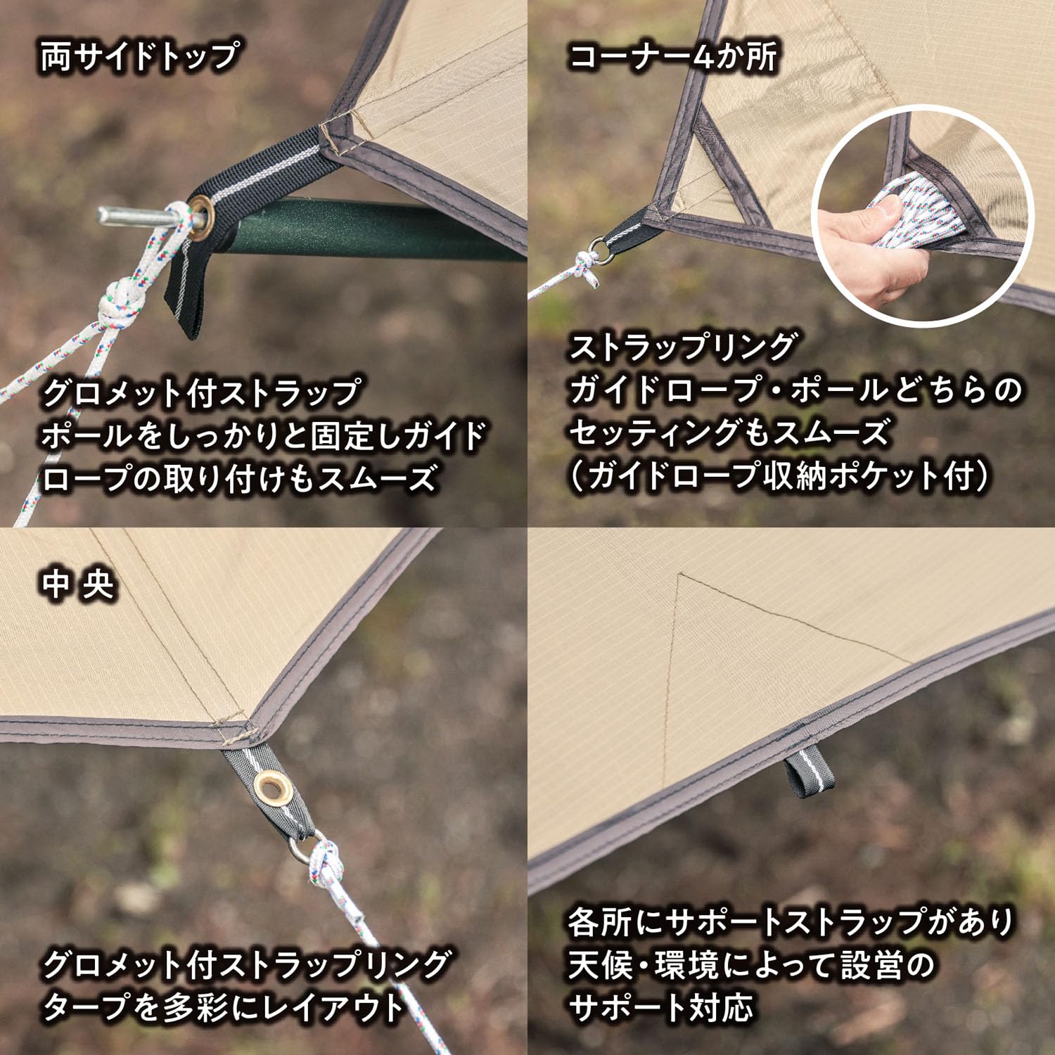 テントファクトリー(Tent Factory)アウトドアBWスカイオーバータープ Amazon | テントファクトリー BWスカイオーバータープ500 TF