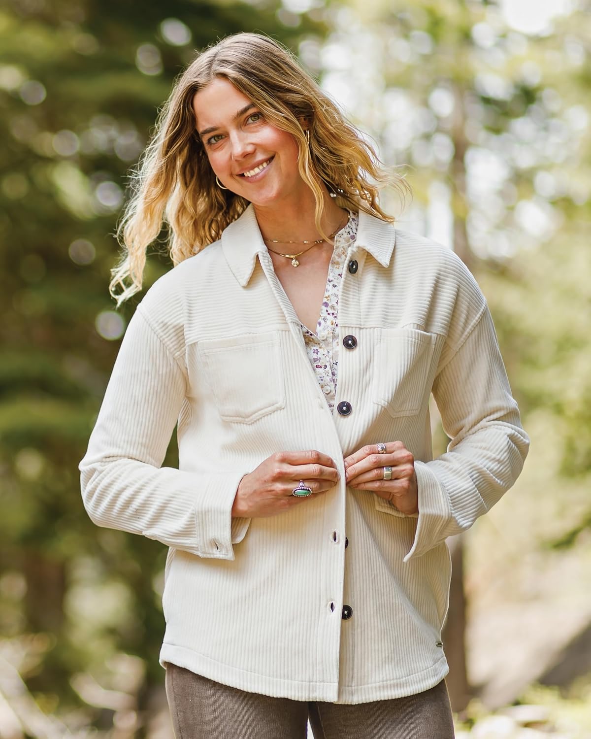 Carve Designs womens Hudson Stretch Cord Shacket - Image 7