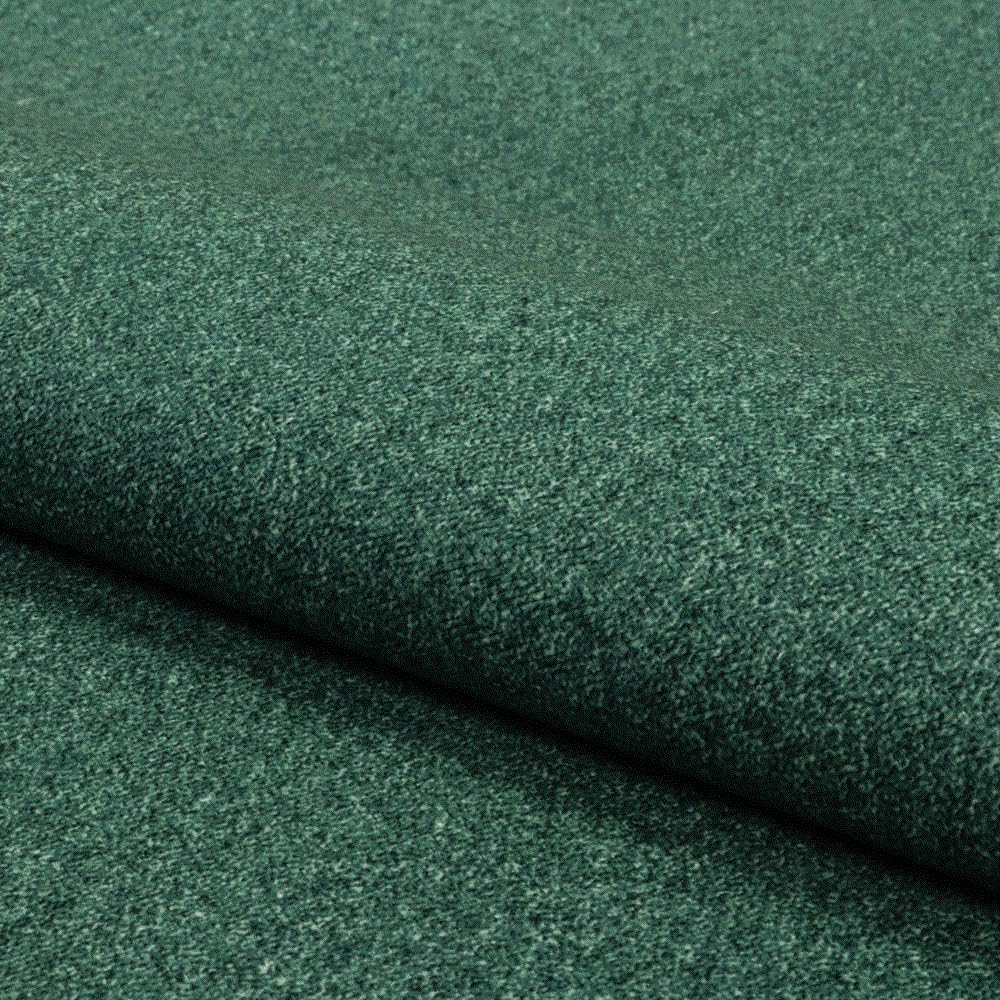 Fabreco WOOLLY Polsterstoff Meterware, 3 M x 140 cm breit, Gewicht 330 g/m2, Wolle-Optik, für Vorhänge, schwere Gardinen oder Möbelstoff für Sofakissen, Polsterbezüge - Flaschengrün 75