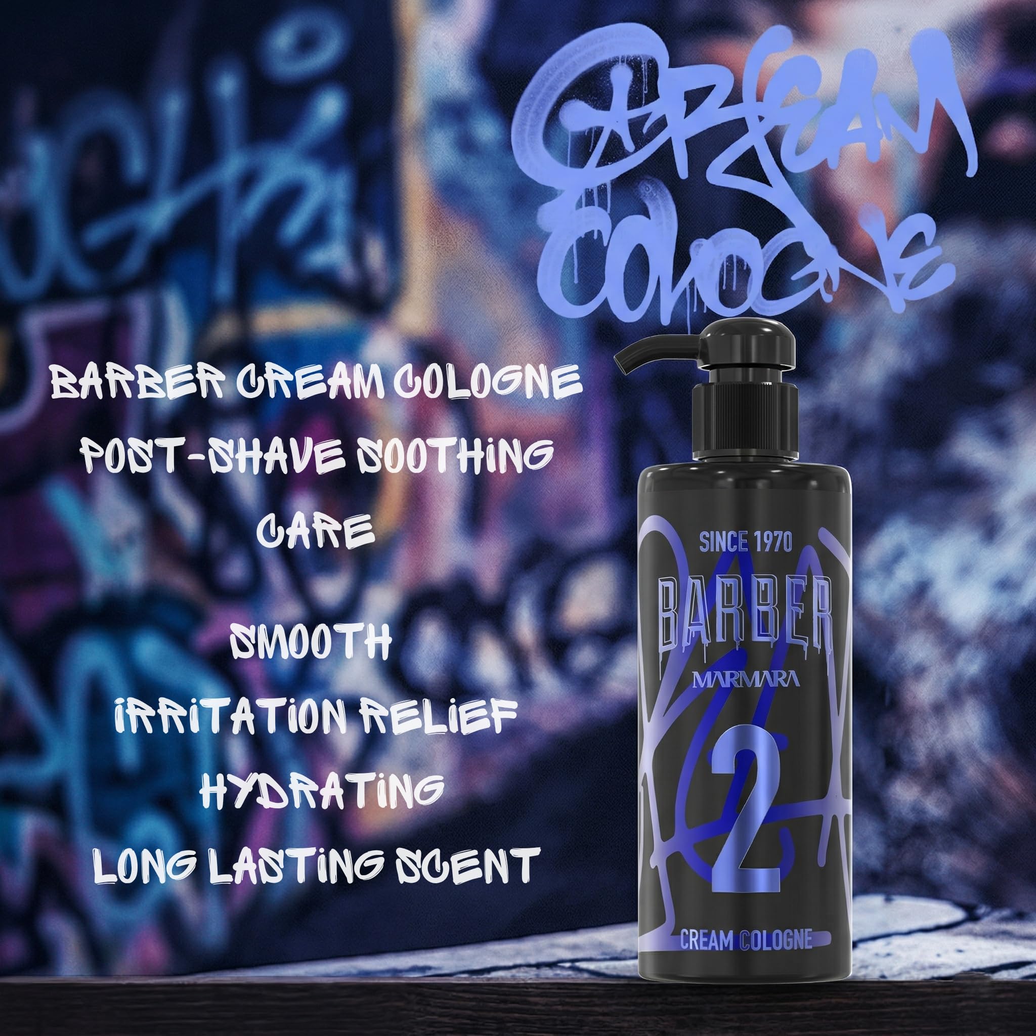 Barber Marmara Kremowa Woda Toaletowa No.2 Balsam Po Goleniu, Łagodzący i Nawilżający, Antyseptyczna Pielęgnacja Skóry, Męski Zapach, 400ml