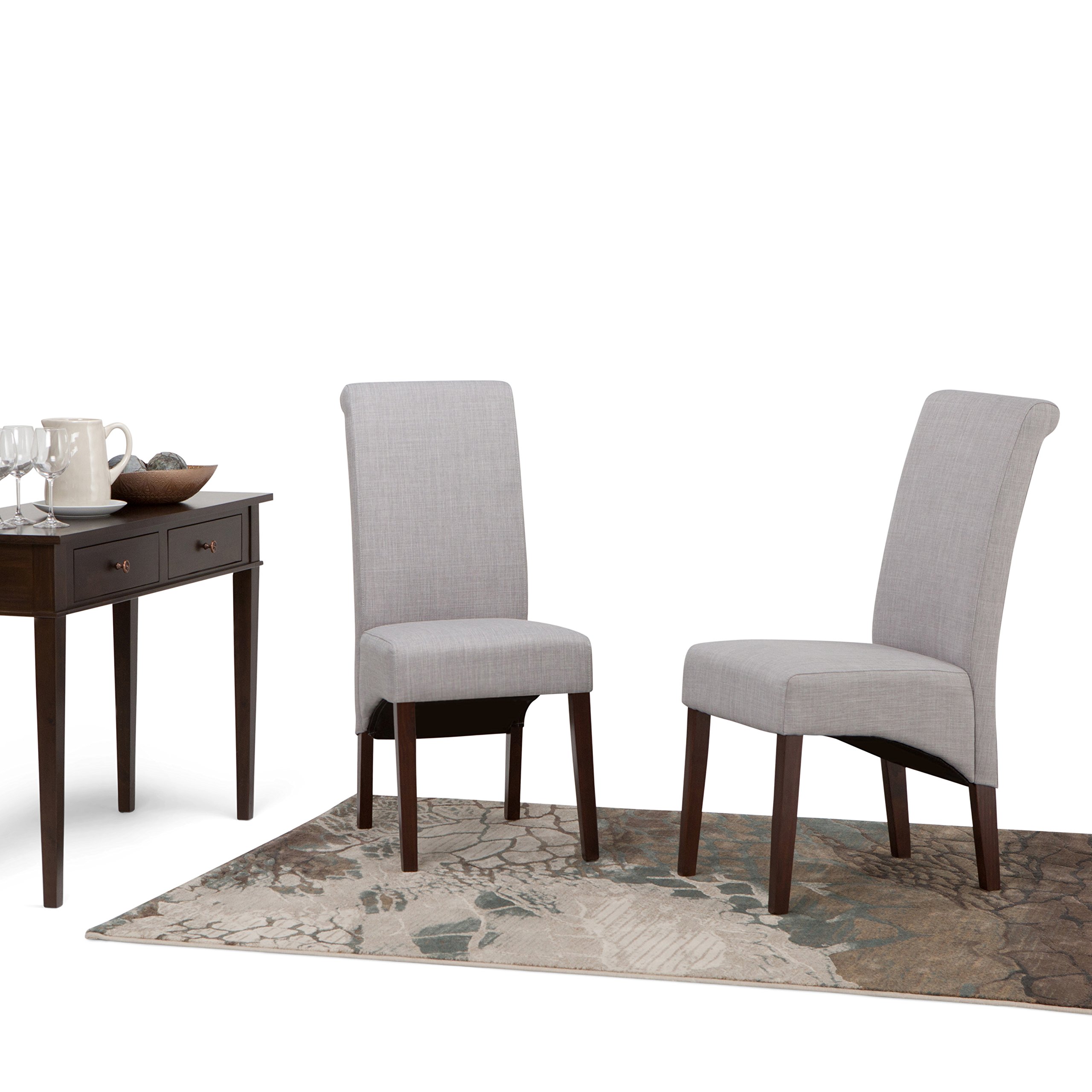 Snapklik.com : SIMPLIHOME Avalon Dining Chairs - Upholstered Solid ...