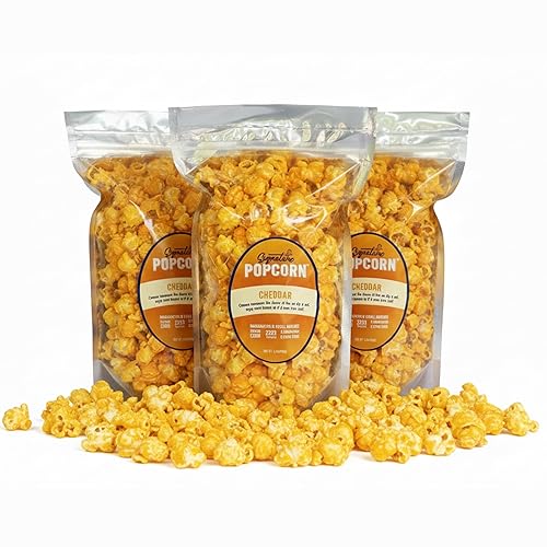 Miniatura 7 de Signature Popcorn, Bocadillo clásico de palomitas de maíz, paquete de 3 bolsas grandes resellables, palomitas de maíz gourmet, sin gluten, dulce