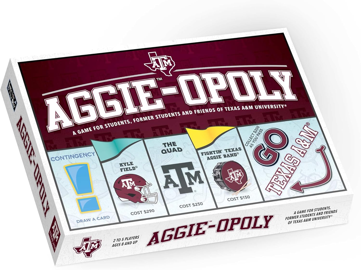 Late for The Sky: Aggie-Opoly - Texas A&M University Themed Family Board Game, Opoly-Style, Traditional Play Or 1 Hr Version, Ages 8+, 2-5 Players