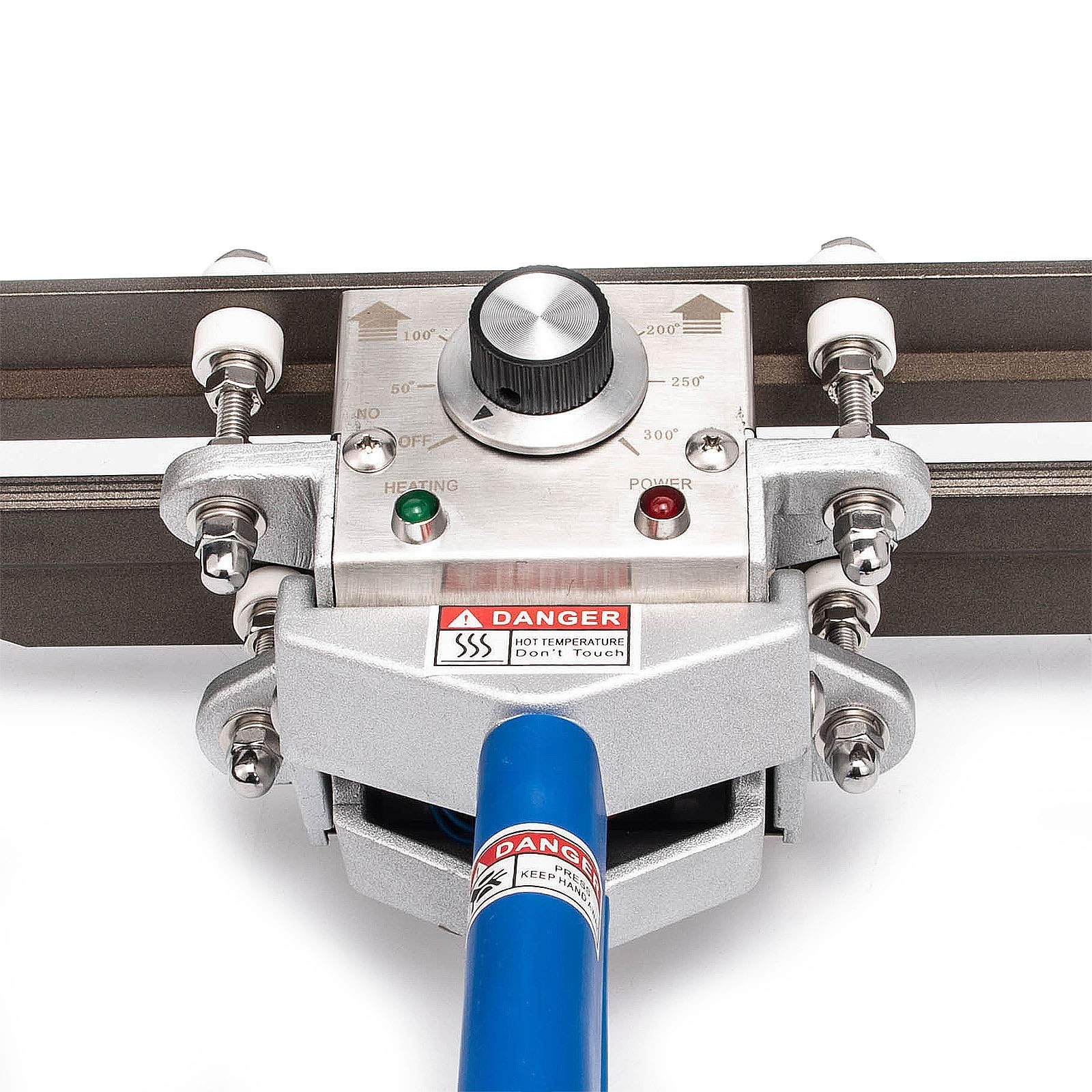 SUSEMSE FKR-200 Sellador térmico portátil de mano, 550 W, negro, manual, acero inoxidable, sellador al vacío, sellador de mano