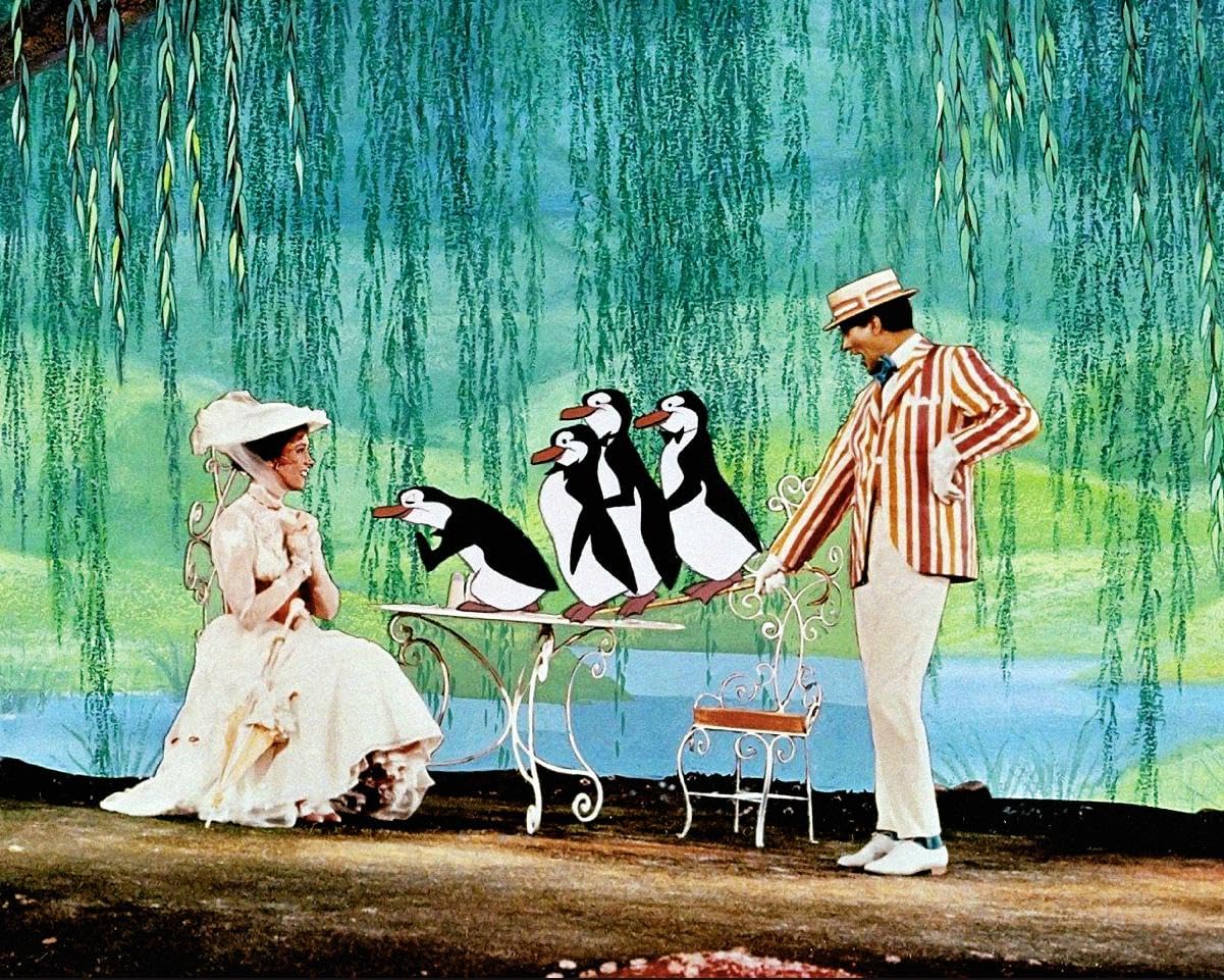 worldphotographs Mary Poppins (1964) Julie Andrews, Dick Van Dyke 10x8 Photo