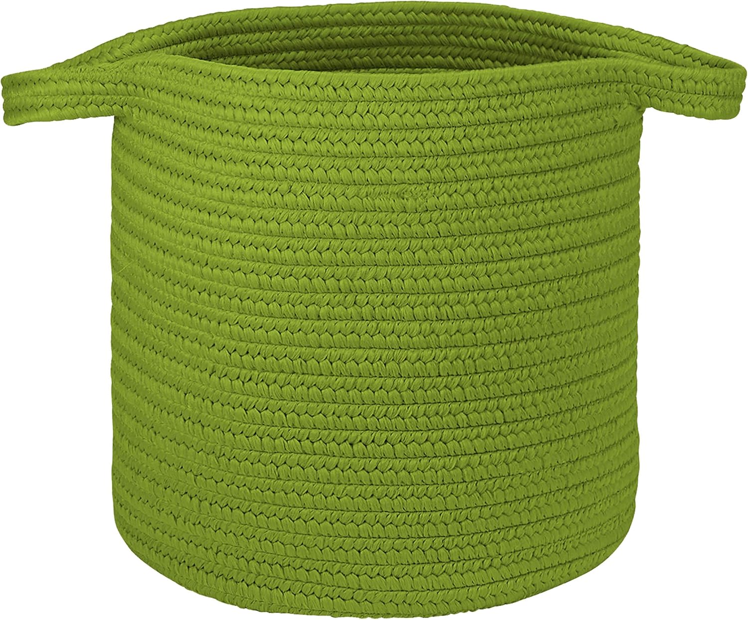 Colonial Mills Farm Braided Laundry Basket - Neon Green 16"x16"x20"