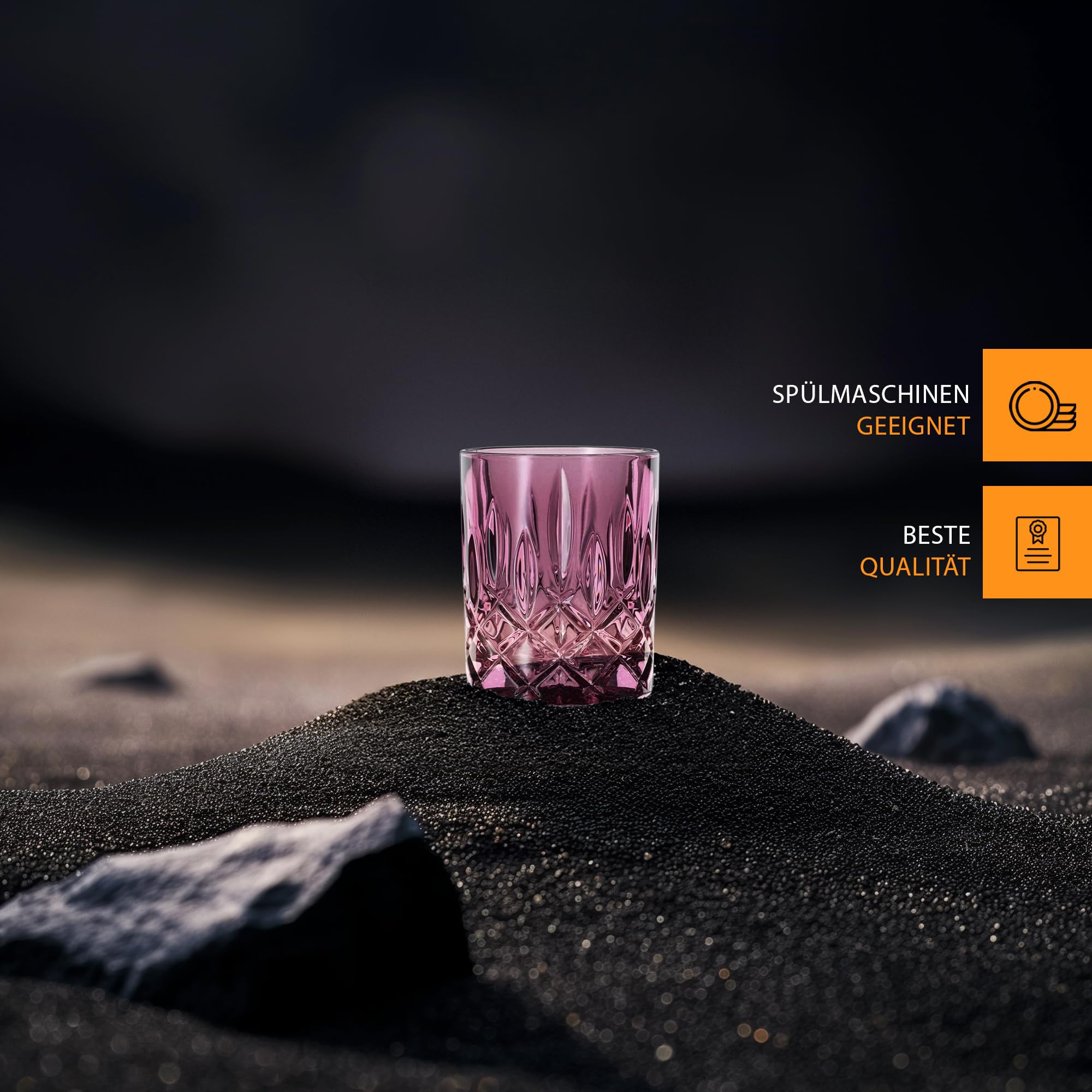 Spiegelau & Nachtmann, Noblesse 105441 Lot De 2 Verres à Long Drink En Cristal Bleu Vintage 395 Ml