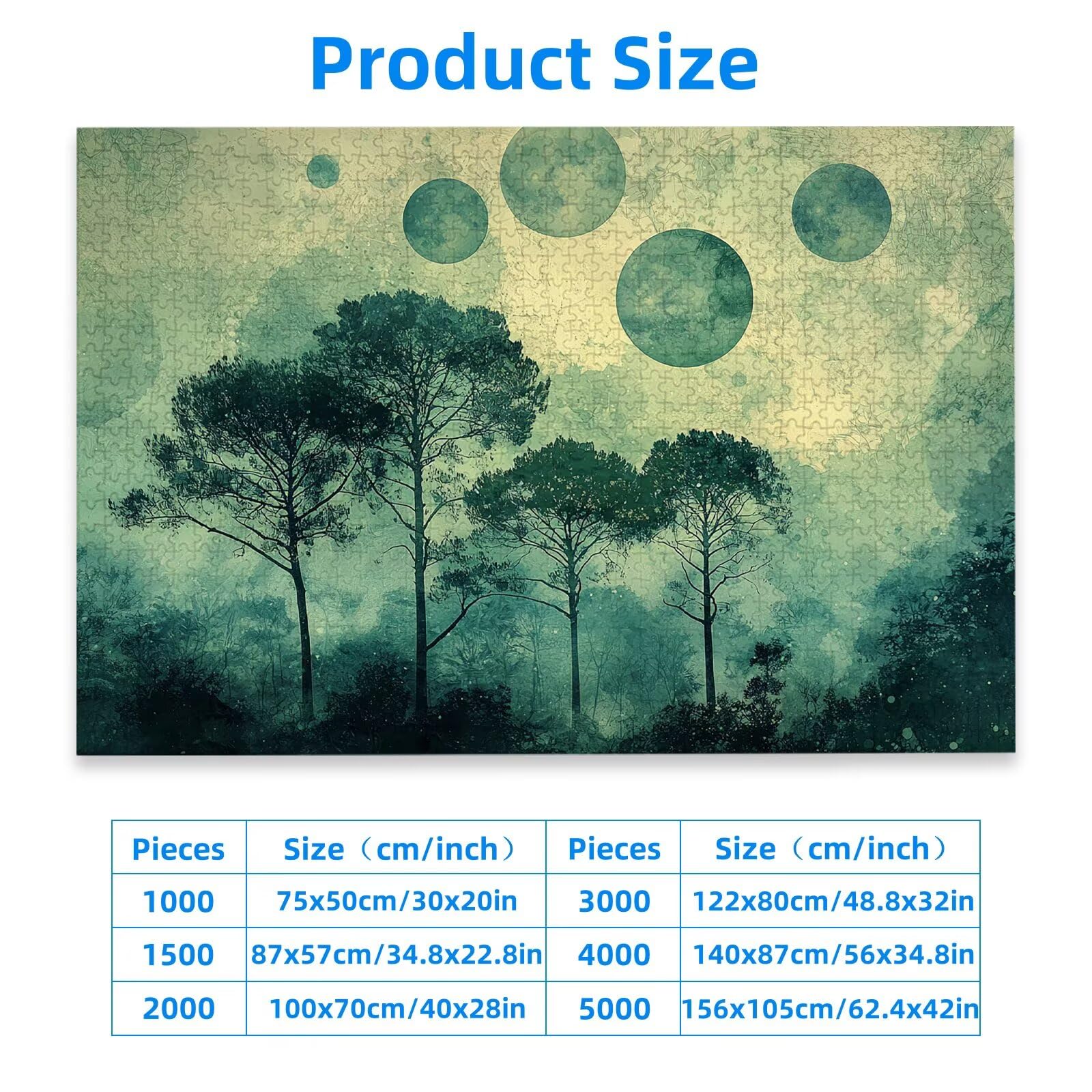Puzzle 1000 elementów, drzewo, puzzle 1000 elementów dla dorosłych, drewniane puzzle dla dorosłych z wykwintnym pudełkiem do pakowania, klasyczne puzzle dla całej rodziny, duże puzzle na prezenty