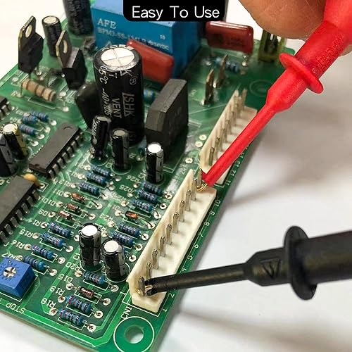 Miniatura 7 de Pinza de gancho de prueba micro para sonda de prueba de enchufe de 0.157 in, mini pinzas de prueba de multímetro, conexión de conversión para punta