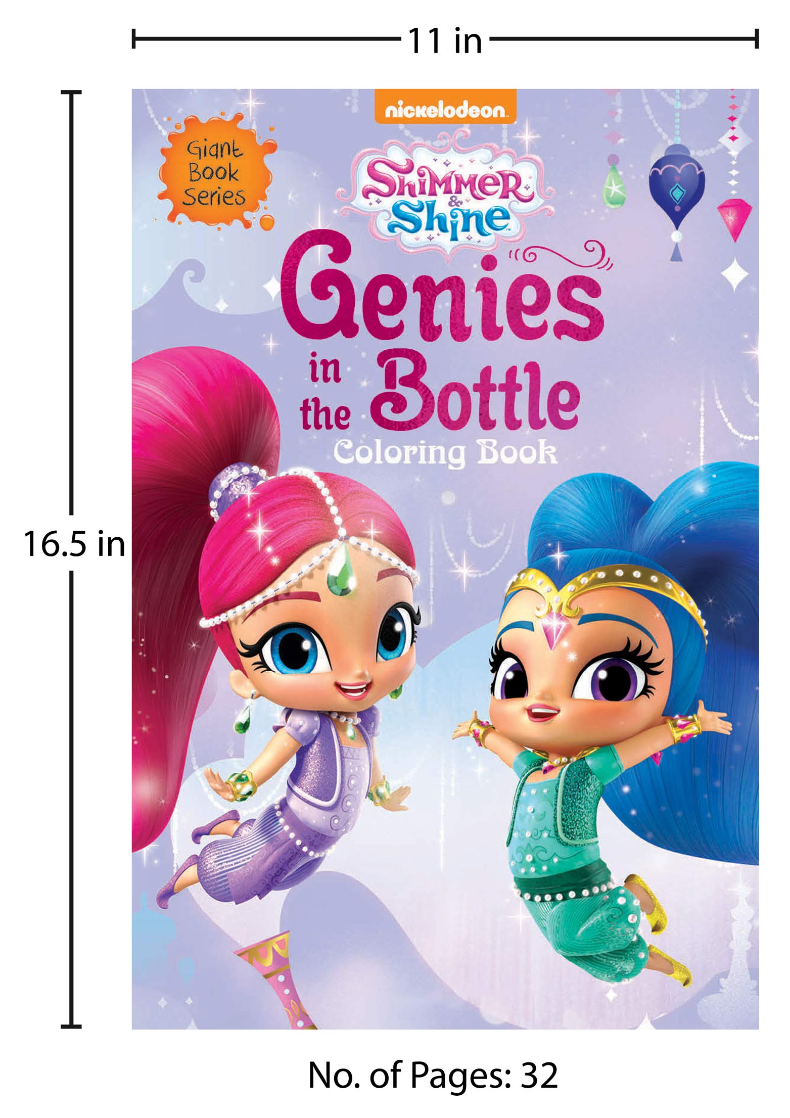 Genie in the Bottle: Giant Coloring Book for Kids (Shimmer & Shine) 1