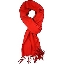 Winter Scarf Shawl with Cashmere Feel - Rich Solid Colors Winter Scarves and Wraps 72" x 12"