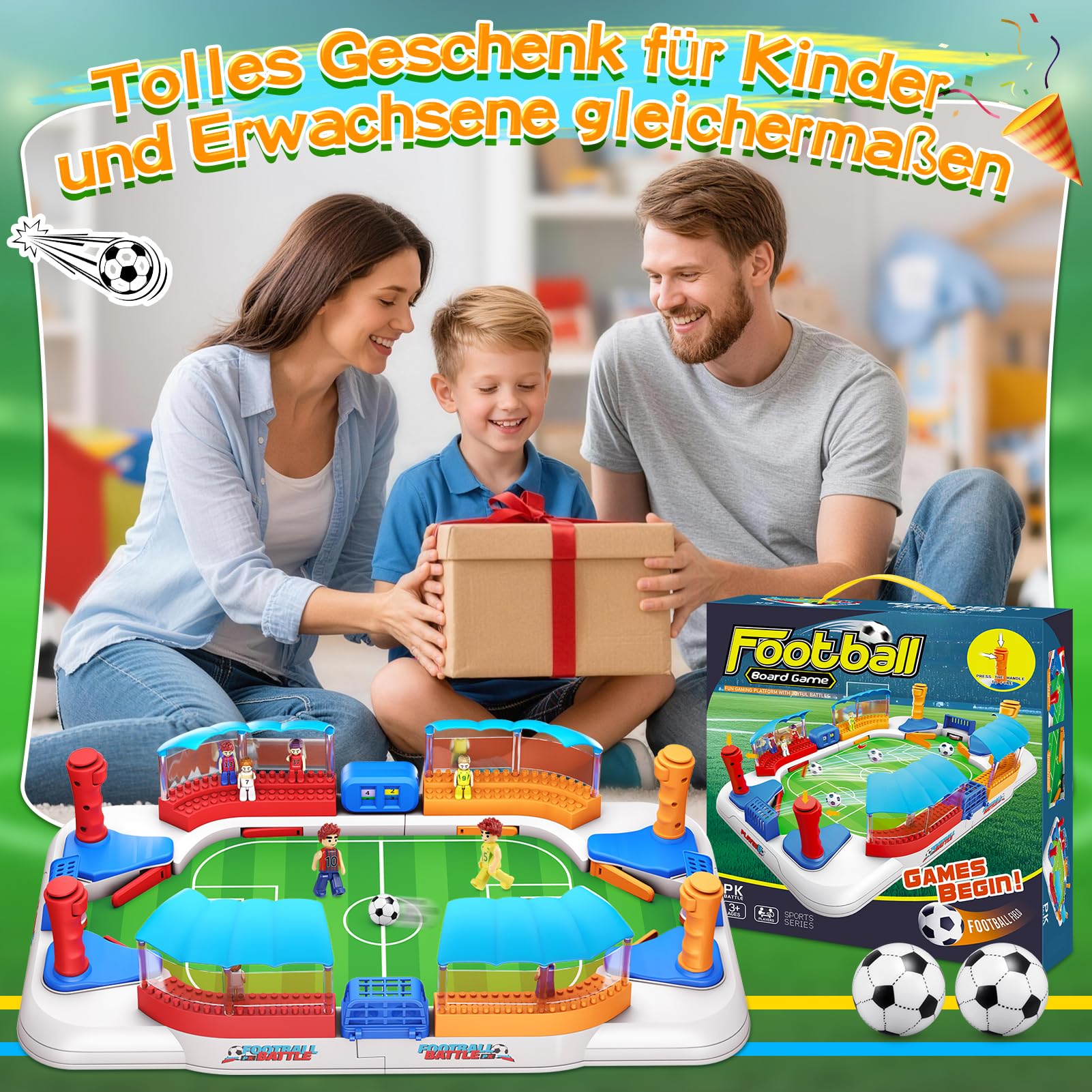 Prezenty piłkarskie dla chłopców, prezenty dla chłopców w wieku 9-12 lat, pinball, mini stołowa gra w piłkę nożną dla chłopców, zabawki, wiek 5 6 7 8 9 10 11 12, prezenty na urodziny