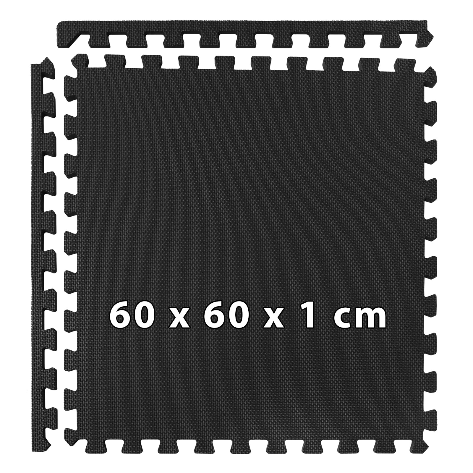 ALPIDEX Tappetino Puzzle Palestra 2,88 m³ Set 8 Pezzi 60x60x1 cm Tappetini Salvapavimento Componibile Fitness Casa Gomma EVA Protettivi Antiscivolo Materassino Gommato Gym