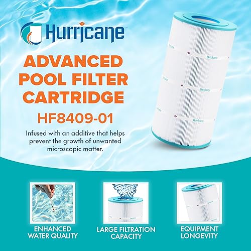 Miniatura 3 de Hurricane Filtros HF8409-01 Cartucho de filtro avanzado para piscina - Reemplazo para PA90, Unicel C-8409, Filbur FC-1292