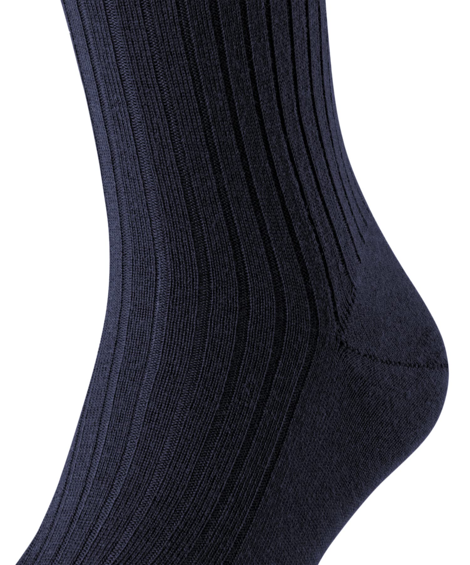FALKE Mężczyźni Podkolanówki Bristol Pure M Kh Wełna długie jednokolorowe 1 Para, Niebieski Dark Navy 6370, 41-42