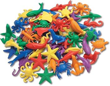 edxeducation Aquatic Counters | Set of 84 | Early Math Manipulative for Kids | Sorting and Counting Toys for Toddlers