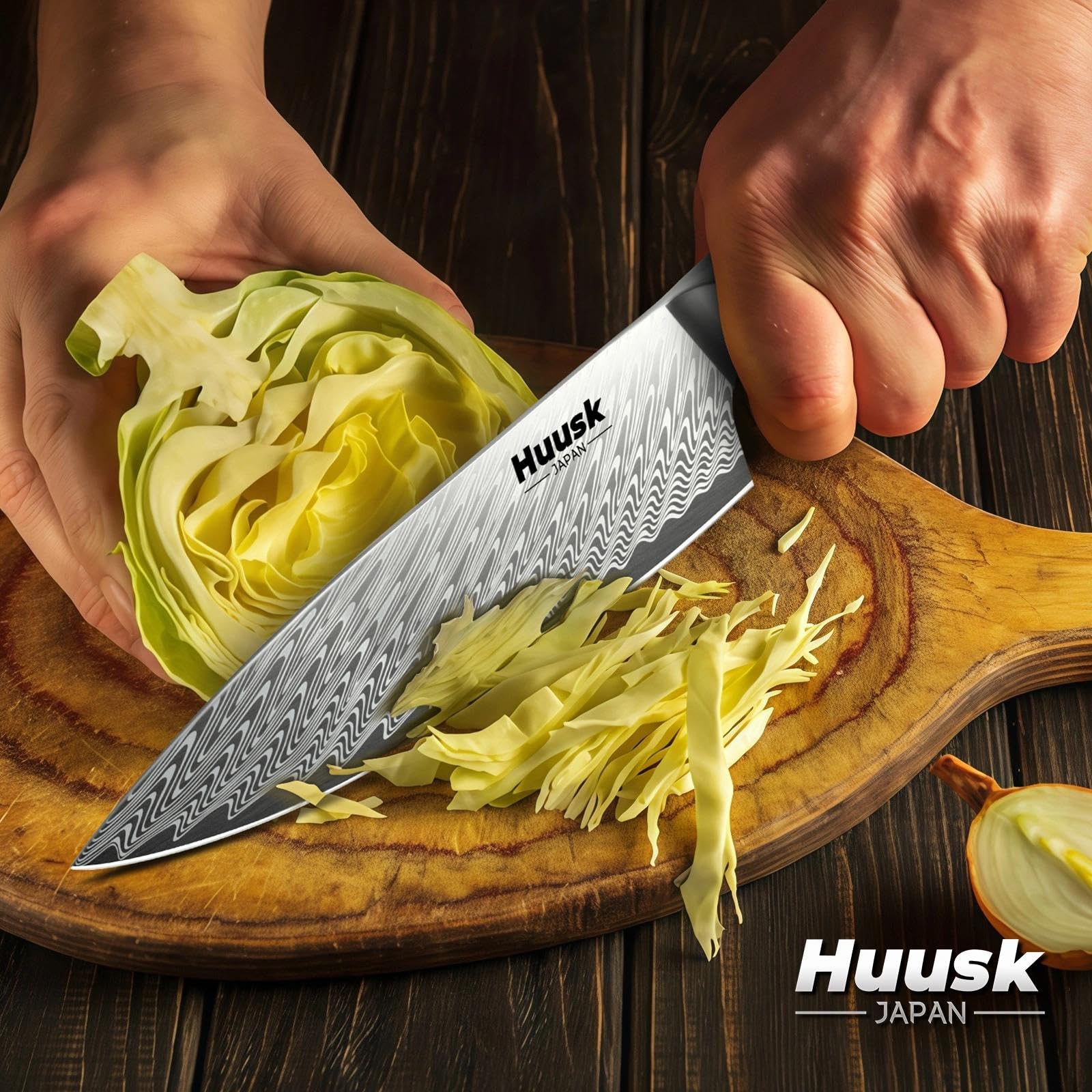 Huusk Japanese Chef Knife - Ultra Sharp -4