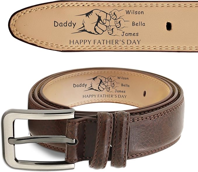 Personalised Leather Belt for Men