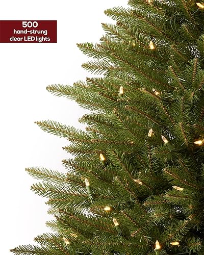 Miniatura 3 de Amaoasis Árbol de Navidad preiluminado de 65 pies con 500 luces LED transparentes árbol de Navidad completo