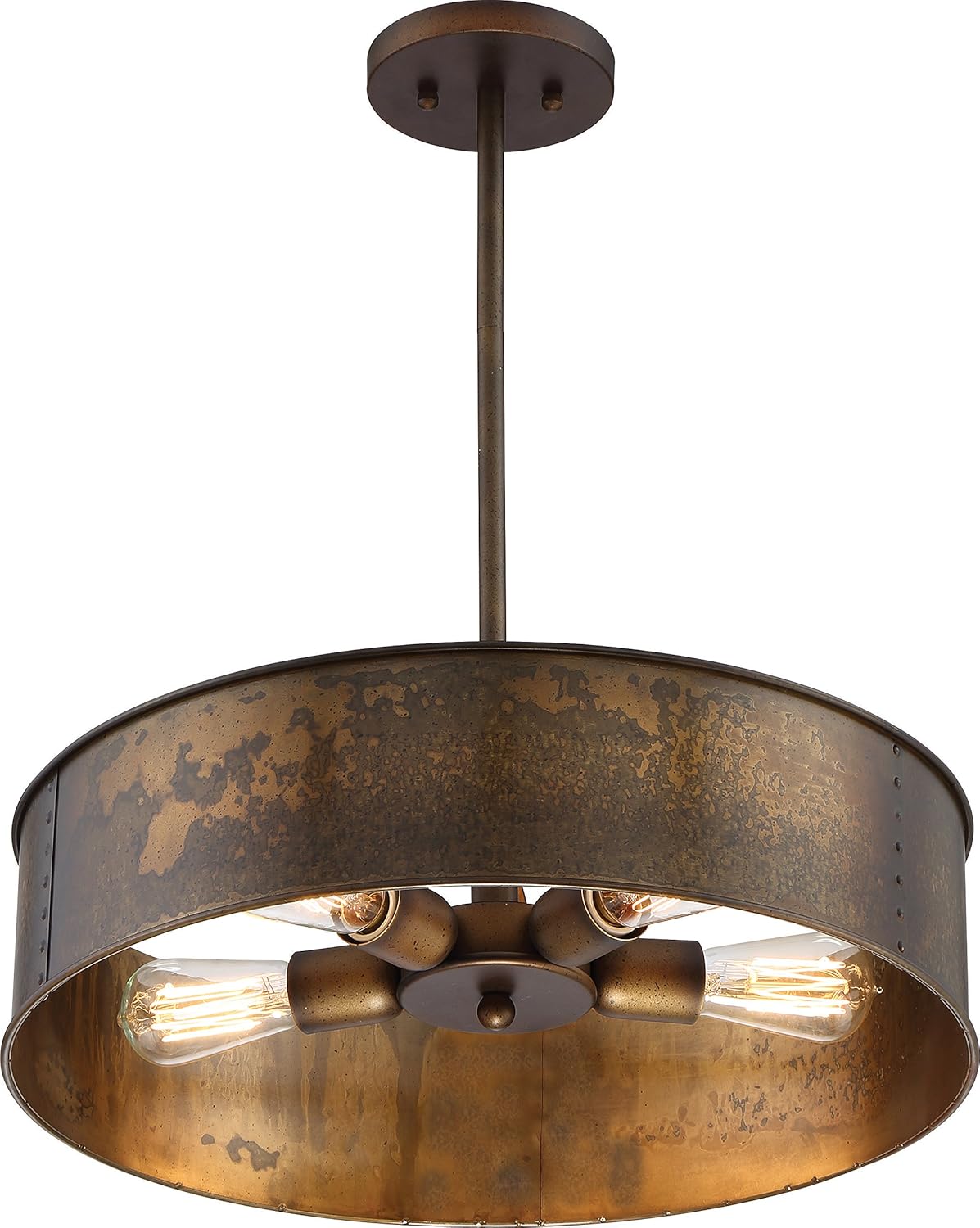 Nuvo Lighting 60/5891 Transitional One Light Vanity from Kettle Collection in Brass Finish