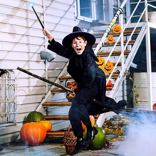 Miniatura 5 de Skylety Varita iluminada de 3 piezas, varita de mago de luz y sonido, varita iluminadora, varita de hada, juguete de varita de Halloween, accesorio