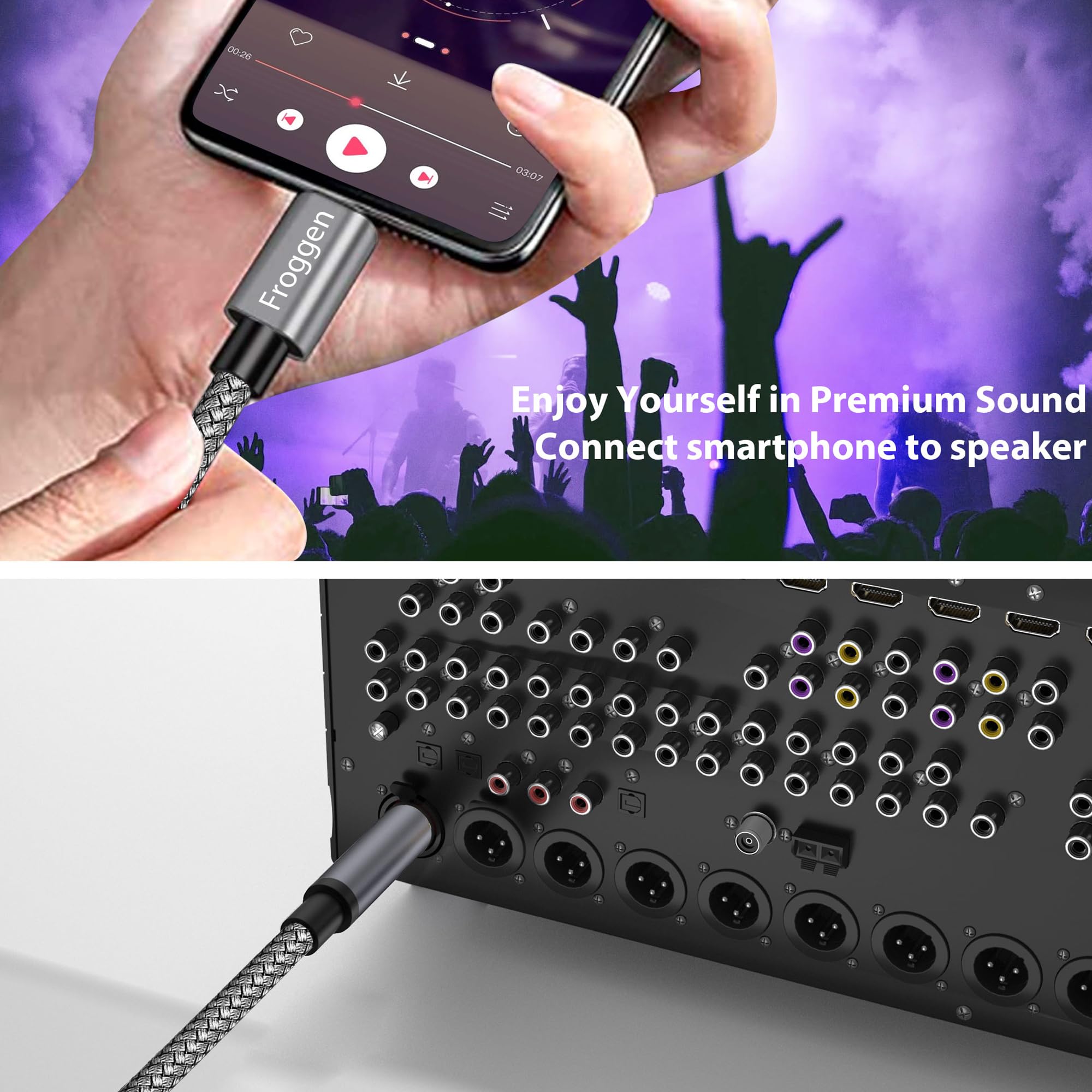 Cavo Adattatore Audio Da USB-C Maschio A Jack 6,35 Mm Femmina – Con Chip DAC Integrato Per Smartphone, PC E Mixer