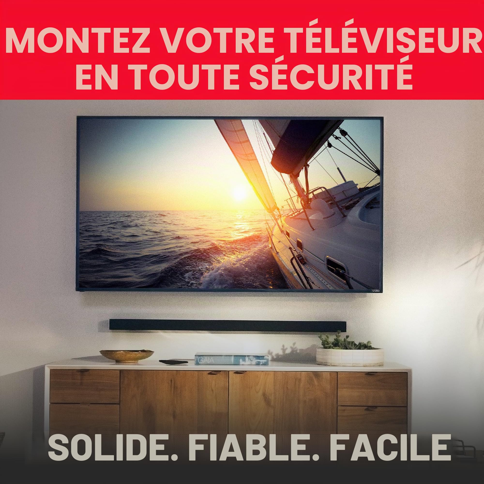 Bullfix Kit Télé, Cheville Placo Charge Lourde Façon Cheville Molly pour Support Mural TV, Kit d'Ancrage Mural Universel pour Fixation Murale TV sur Murs en Plaque de Platre Creux, Cloisons Sèches