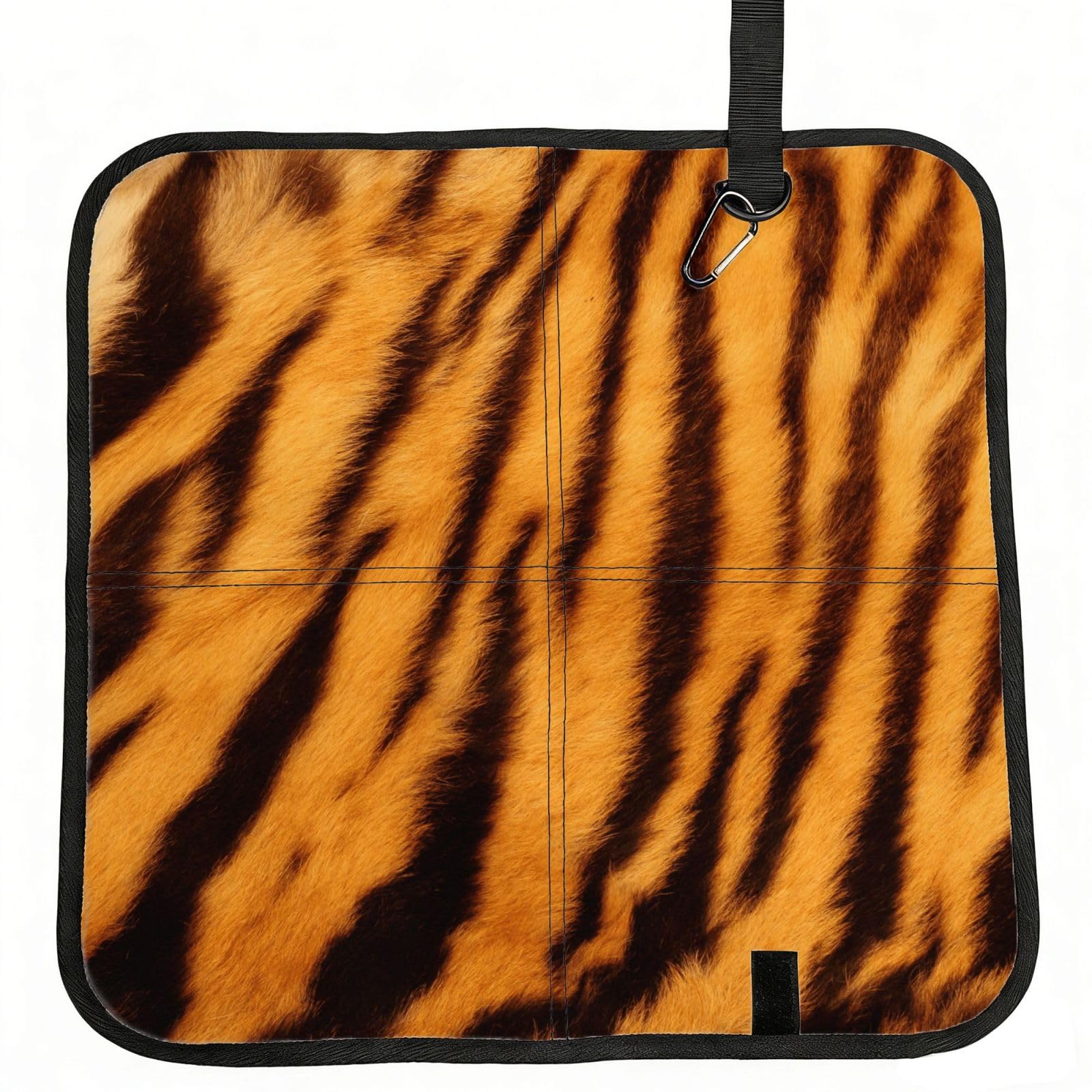 ERCgad Tiger Striped Pattern Print Foldable Seat Cushion Portable Chair Pad Lightweight Travel Outdoor Office Home